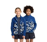 Jack Wolfskin - Kid's Paw Era 100 Print Fullzip - Veste polaire - 116 - mountain paw blue orchid