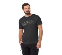 Jack Wolfskin Peak Graphic T M T-Shirt à Manches Courtes Homme, Phantom, s