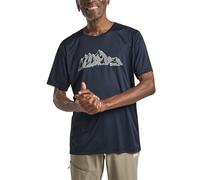 T-shirt Jack Wolfskin Peak Graphic manches courtes bleu nuit - M