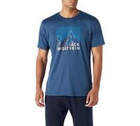 Jack Wolfskin Peak Graphic T M T-Shirt pour Homme, Thunder Blue., S