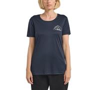 Jack Wolfskin Peak Graphic Short Sleeve T-shirt Bleu 2XL Femme