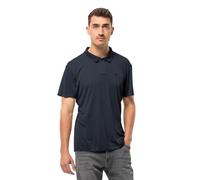 Polo Jack Wolfskin Pikeh manche courte bleu nuit. - M