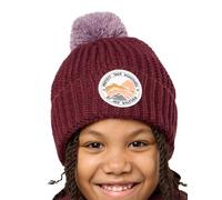 Jack Wolfskin Pompom Badge Beanie K, Bonnet Enfants Unisexes, Boysenberry,