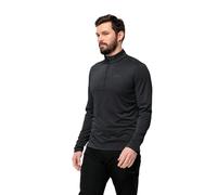 Jack Wolfskin Sky Thermal Half Zip Long Sleeve T-shirt Noir M Homme