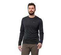 Jack Wolfskin Sky Thermal L/S M T-Shirt de randonnée Homme, Black, M