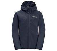 Jack Wolfskin Solyd K Veste Softshell, Bleu Nuit, 176 cm Garçon
