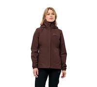 Jack Wolfskin Standard Stormy Point 2L JKT W, Marron foncé