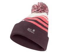 Jack Wolfskin Stripy Pompom Beanie K - Bonnet - Mixte Enfant