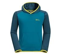Jack Wolfskin Sweat à Capuche Active Hoody K Unisexe Everest Blue 128, Bleu Everest, 128 cm