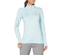 Jack Wolfskin Sweat-Shirt Snow Sky avec Demi Fermeture éclair Femme, Bleu givré, S
