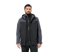 Jack Wolfskin Veste Taubenberg 3-en-1 Noir/Gris Homme M