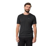 Jack Wolfskin Tech T M T-Shirt à Manches Courtes Homme, Noir, XXL