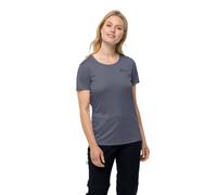 Jack Wolfskin Tech T W T-Shirt à Manches Courtes Femme, Dauphin, L