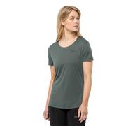 Jack Wolfskin Tech T W T-Shirt, Hedge Green, XS Femme