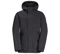 Jack Wolfskin Teen 2L Jacket, Granite Black, 128 garçon