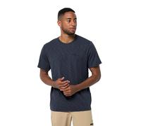 Jack Wolfskin Travel T M T-Shirt à Manches Courtes Homme, Bleu Nuit, L