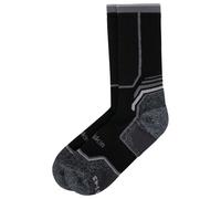 Jack Wolfskin Trek Merino Sock Cl C Chaussettes de randonnée, Black, 44-46 Mixte