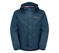 Jack Wolfskin Tucan K Veste de Pluie Mixte, Dark Sea, 12 Ans