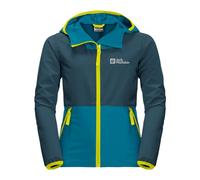 Jack Wolfskin Turbulence B Veste Softshell Garçon, Bleu Everest, 164 cm
