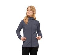 Jack Wolfskin Veste à Capuche Baiselberg pour Femme, Dauphin, Large
