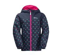 Jack Wolfskin Veste de la Pat' Arc-en-Ciel - Unisexe - Bleu Nuit/Rose - Taille 128