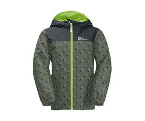Jack Wolfskin Veste de survêtement pour femme Rainbow Paw - Thyme Green All Over, 116