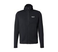 JACK WOLFSKIN Veste en polaire fonctionnelle 'LITESTRIDE' noir / blanc, Taille L