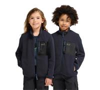 Jack Wolfskin - Kid's Lite Curl Fullzip - Veste polaire - 140 - dark navy