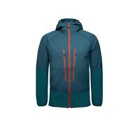 JACK WOLFSKIN Veste outdoor bleu / pétrole / orange chiné, Taille XXL