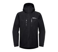 JACK WOLFSKIN Veste outdoor 'Jasper' noir / blanc, Taille S