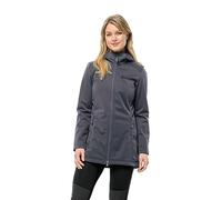 Jack Wolfskin Windhain Coat W Manteau Softshell, Dauphin, XS Femme