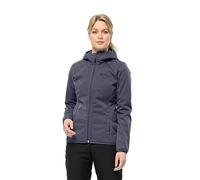 Jack Wolfskin Windhain Sweat à Capuche W Veste Softshell Femme, Dauphin, L