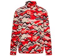 Jack Wolfskin - Women's Paw Era 100 Print Halfzip - Pull polaire - S - mountain paw siren red