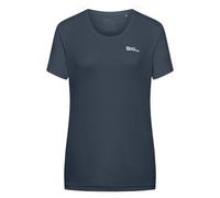 T-shirt Jack Wolfskin Tech manches courtes noir femme - XL