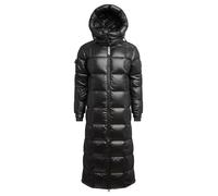 JACK1T Veste outdoor ' EZ Boxed Ultra Lang Puffer Lux ' noir, Taille L