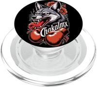 Jackal Wolf-Dog Boxe et Roses mexicaines PopSockets PopGrip pour MagSafe