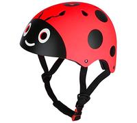 Jackallo Enfants équitation Casque de Protection, Enfants équitation Casque de Protection Mignon Coccinelle Enfant Patinage vélo vélo Casque de sécurité Enfants équilibre Casque de vélo
