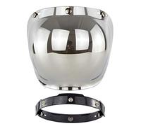 Jackallo Visière de Casque à Visage Ouvert Casque de Moto Bulle Visière Bouclier de Bulle Accessoires de Casques de Moto