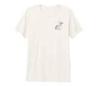 Jackalope Lièvre avec Cornes de cerf Art Occidental Classique T-Shirt Haut de Gamme