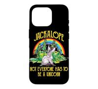 Jackalope Not Everyone Has to Be A Unicorn Rainbow Camping Coque pour iPhone 16 Pro