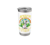 Jackalope Not Everyone Has To Be A Unicorn Rainbow Camping Gobelet isotherme en acier inoxydable double paroi