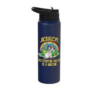 Jackalope Not Everyone Has To Be A Unicorn Rainbow Camping Stainless Steel Insulated Water Bottle
