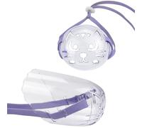 Jackanna Bouclier transparent pour les yeux de chat - Anti-morsure - Sac de bain pour chat - Résistant aux drogues - Protective Kitten's Muzzle - Muselière pour chat (convient pour : 5-8 kg)