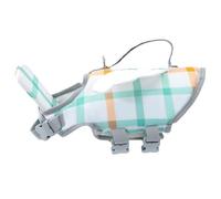 Jackanna Gilet de sauvetage pour chien - Gilet de sauvetage réglable avec cou - Maillot de bain pour animaux de compagnie - Ailes de cygne blanches - Taille XS