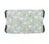 Jackanna Hamac suspendu pour chat, nid suspendu pour animaux de compagnie, laisse réglable et crochet en métal, balançoire double face pour chatons et lapins (style automne/hiver 1, L)