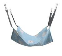 Jackanna Hamac suspendu pour chat, nid suspendu pour animaux de compagnie, laisse réglable et crochet en métal, balançoire double face pour chatons et lapins (style printemps/automne 6, XL)