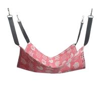 Jackanna Hamac suspendu pour chat, nid suspendu pour animaux de compagnie, laisse réglable et crochet en métal, balançoire double face pour chatons et lapins (style printemps/automne 4, L)