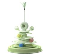 JACKANNA Jouet pour chat lui-même - Carrousel - Teaser - Jouet pour chat - Dieux - Chaton - Balle Teaser - Jouet pour chat (vert pousse)