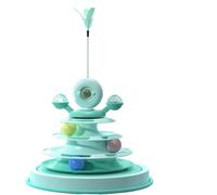 JACKANNA Jouet pour chat lui-même - Carrousel - Teaser - Jouet pour chat - Dieux - Chaton - Balle Teaser - Jouet pour chat (vert menthe)
