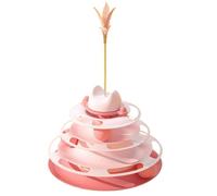 JACKANNA Jouet pour chat lui-même - Carrousel - Teaser - Jouet pour chat - Dieux - Chaton - Jouet pour chat - Rose